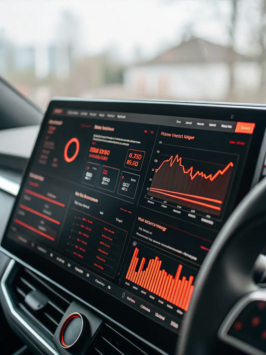 A digital dashboard displaying real-time tracking of vehicle import processes, showcasing the efficiency and transparency offered by VA WORLDCARS LLC.